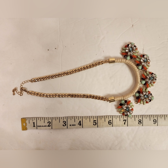 Treska Cord Multicolor Statement Necklace - Picture 3 of 4